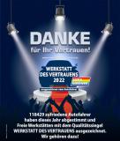 Vielen Dank fr Ihr Vertrauen - Wir sind Werkstatt des Vertrauens Lack und Karosserie 2022